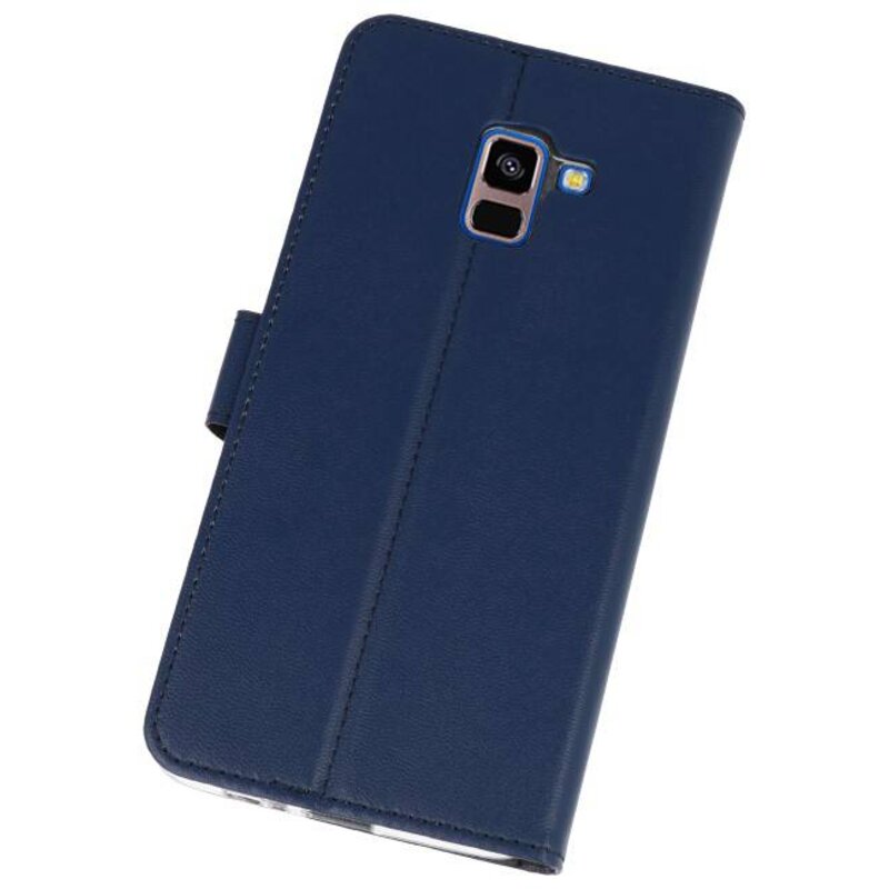 Etuis portefeuille pour Galaxy A8 Plus 2018 Navy