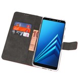 Wallet Cases Hoesje voor Galaxy A8 Plus 2018 Bruin