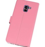 Wallet Cases Case for Galaxy A8 Plus 2018 Pink