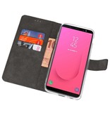 Wallet Cases Tasche für Galaxy J8 Schwarz