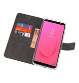Wallet Cases Tasche für Galaxy J8 Schwarz