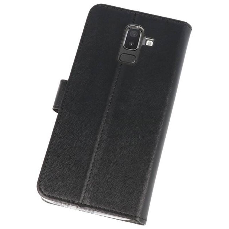 Wallet Cases Tasche für Galaxy J8 Schwarz