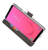 Wallet Cases Tasche für Galaxy J8 Weiß