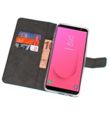 Wallet Cases Hoesje voor Galaxy J8 Blauw