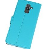 Funda con monedero para Galaxy J8 Azul