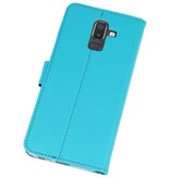 Étui portefeuille pour Galaxy J8 Blue