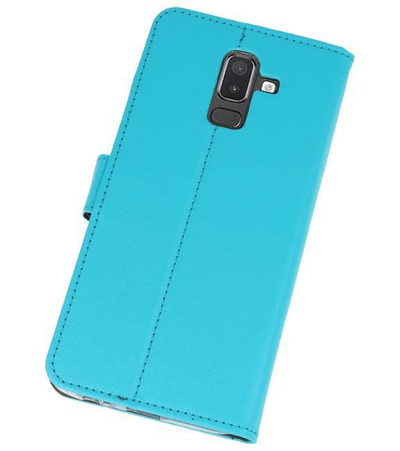 Wallet Cases Case for Galaxy J8 Blue