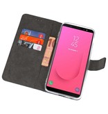 Wallet Cases Tasche für Galaxy J8 Navy