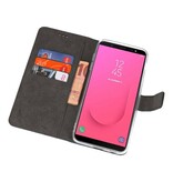 Wallet Cases Tasche für Galaxy J8 Navy