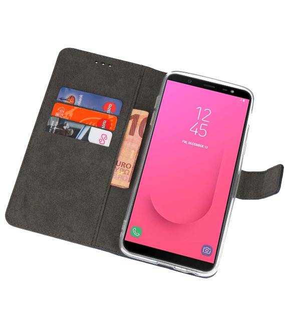 Estuche para estuches Wallet para Galaxy J8 Navy