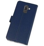 Wallet Cases Case for Galaxy J8 Navy