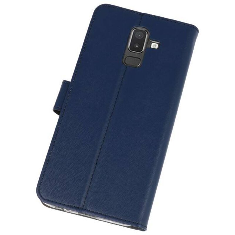 Wallet Cases Case for Galaxy J8 Navy