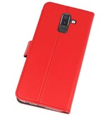 Custodia a Portafoglio per Galaxy J8 Rosso