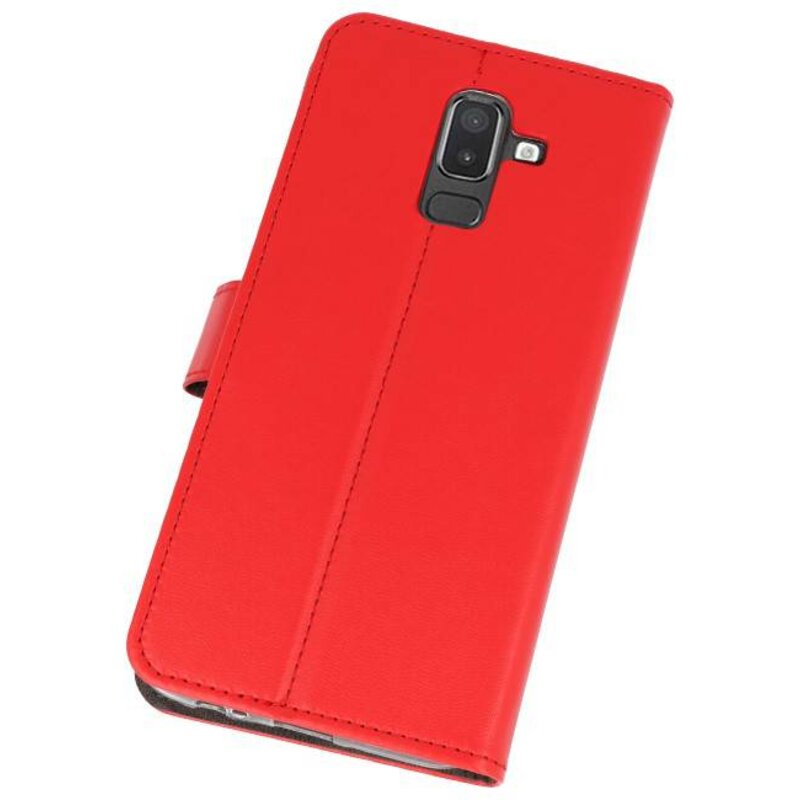 Custodia a Portafoglio per Galaxy J8 Rosso
