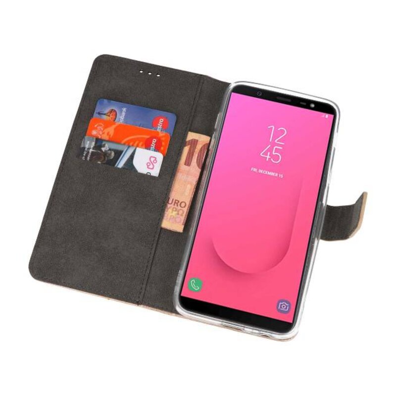 Custodia a Portafoglio per Galaxy J8 Gold