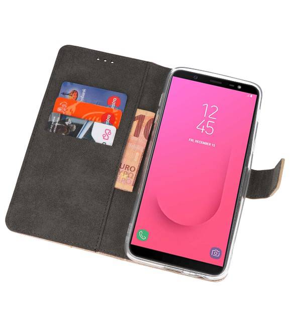 Wallet Cases Tasche für Galaxy J8 Gold