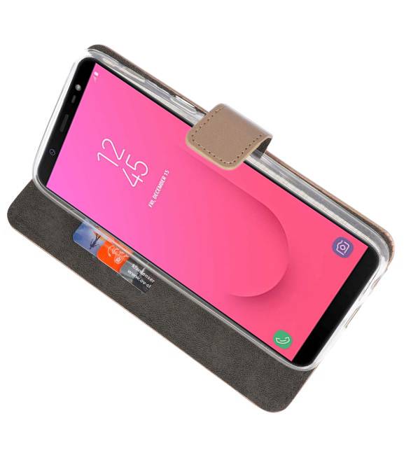 Wallet Cases Tasche für Galaxy J8 Gold