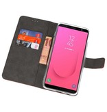 Estuche para estuches Wallet para Galaxy J8 Brown