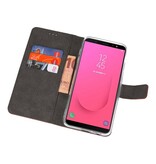 Étuis portefeuille pour Galaxy J8 Brown