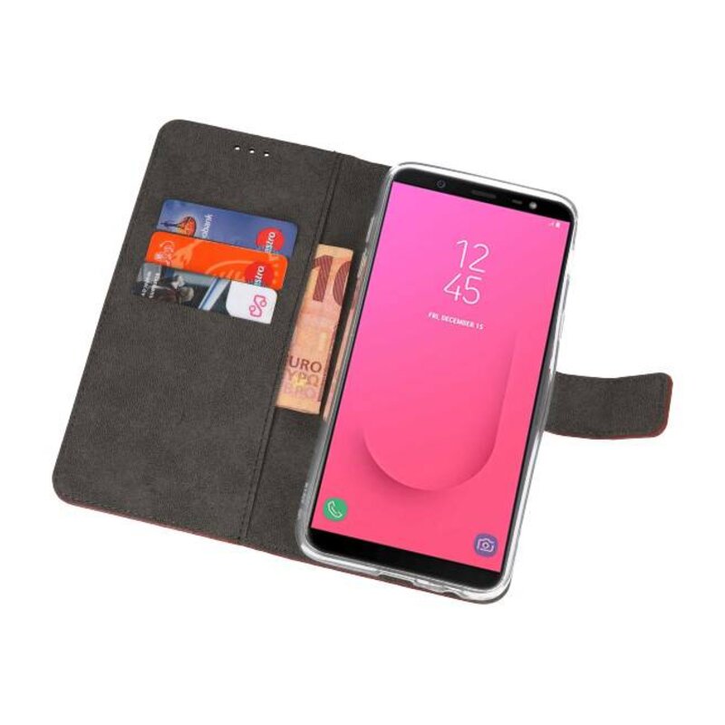 Wallet Cases Case for Galaxy J8 Brown