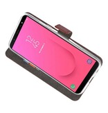 Wallet Cases Case for Galaxy J8 Brown