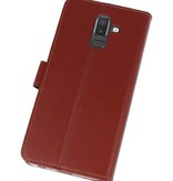 Étuis portefeuille pour Galaxy J8 Brown