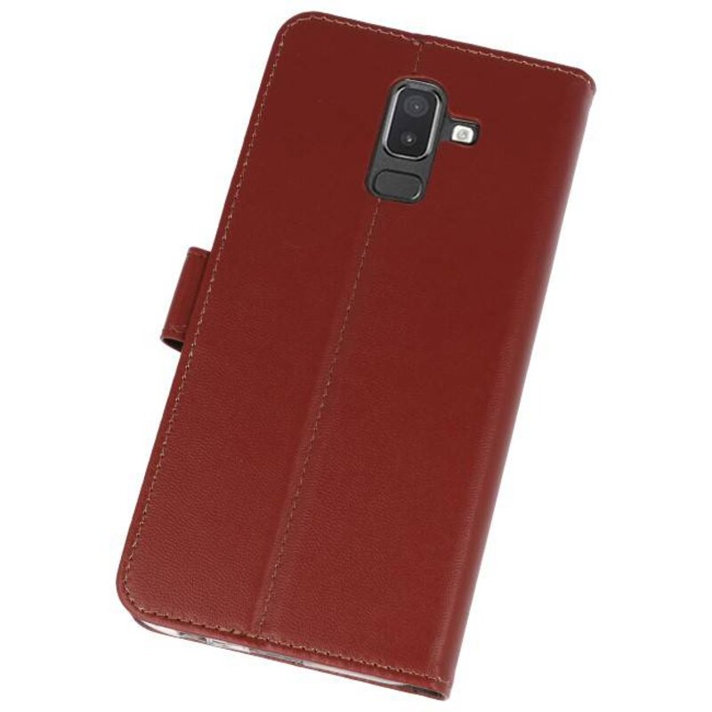 Wallet Cases Case for Galaxy J8 Brown
