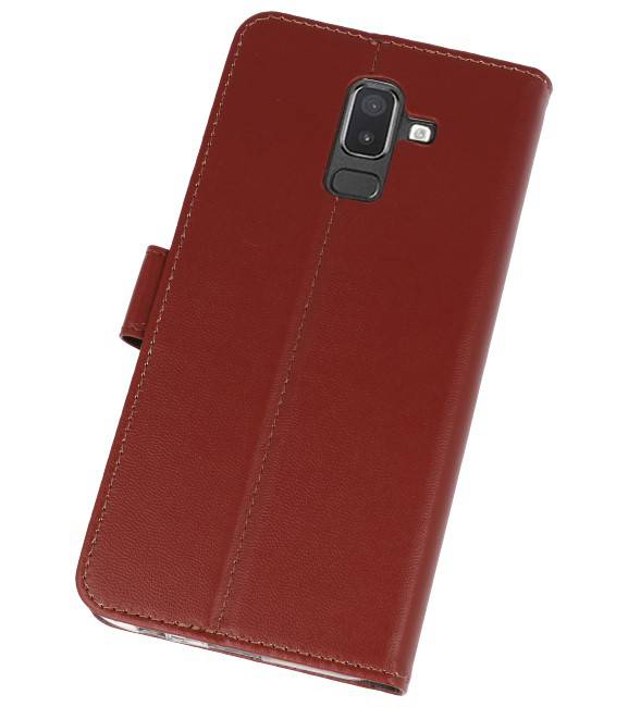 Wallet Cases Case for Galaxy J8 Brown