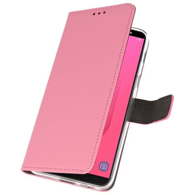 Custodia a Portafoglio per Galaxy J8 Pink
