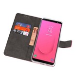 Custodia a Portafoglio per Galaxy J8 Pink