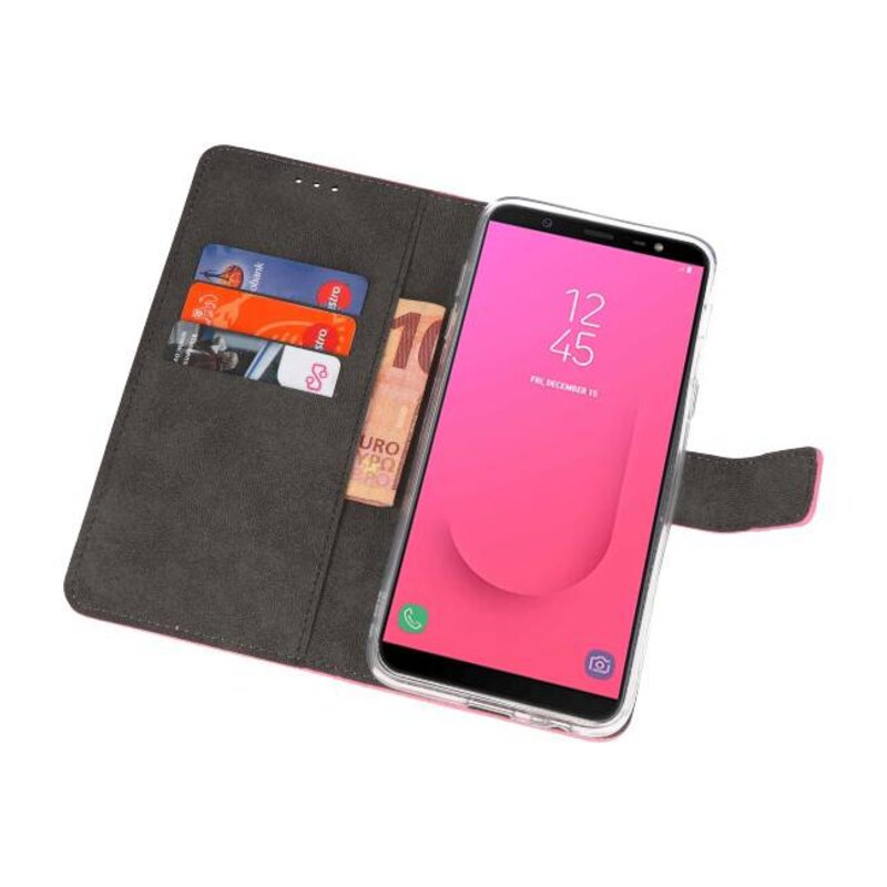 Wallet Cases Case for Galaxy J8 Pink