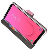 Etuis portefeuille pour Galaxy J8 Pink