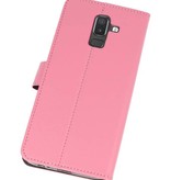 Etuis portefeuille pour Galaxy J8 Pink