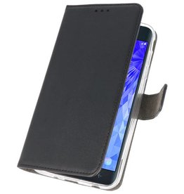 Estuche con monedero para Galaxy J7 2018 Negro