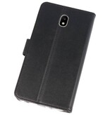 Wallet Cases Hoesje voor Galaxy J7 2018 Zwart