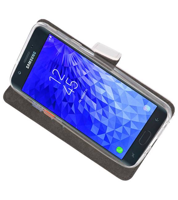 Wallet Cases Hoesje voor Galaxy J7 2018 Wit