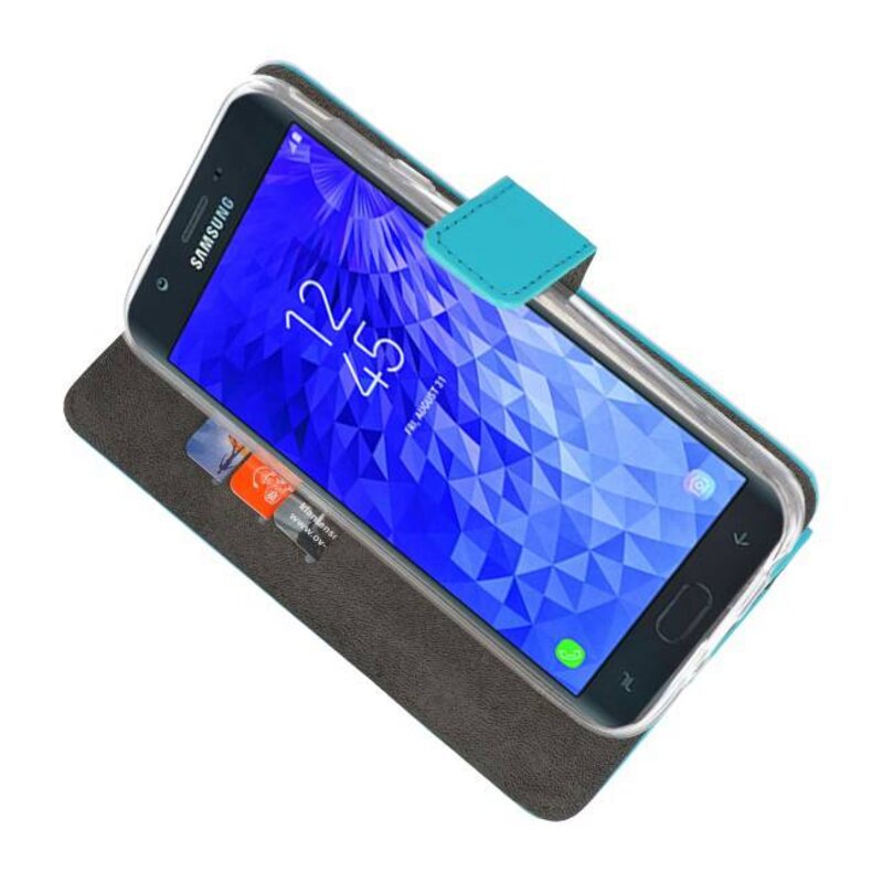 Wallet Cases Case for Galaxy J7 2018 Blue
