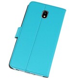 Wallet Cases Hülle für Galaxy J7 2018 Blau