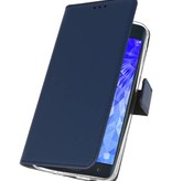 Wallet Cases Hoesje voor Galaxy J7 2018 Navy