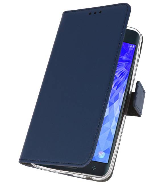 Estuche con monedero para Galaxy J7 2018 Navy