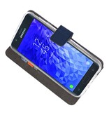 Wallet Cases Hoesje voor Galaxy J7 2018 Navy