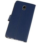 Wallet Cases Hoesje voor Galaxy J7 2018 Navy