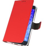 Custodia a Portafoglio per Galaxy J7 2018 Rosso