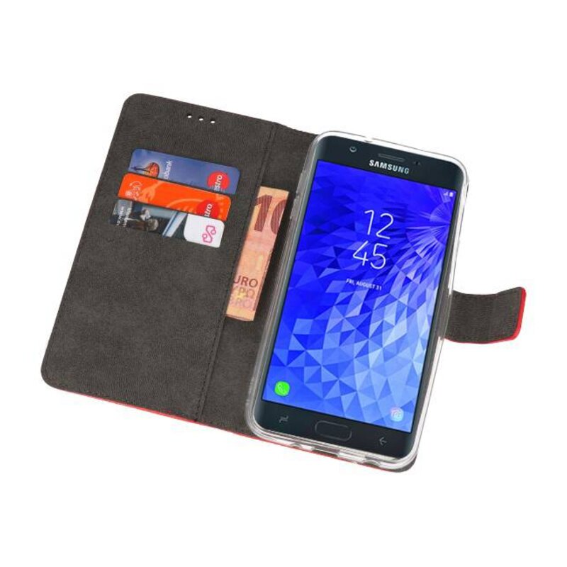 Wallet Cases Case for Galaxy J7 2018 Red