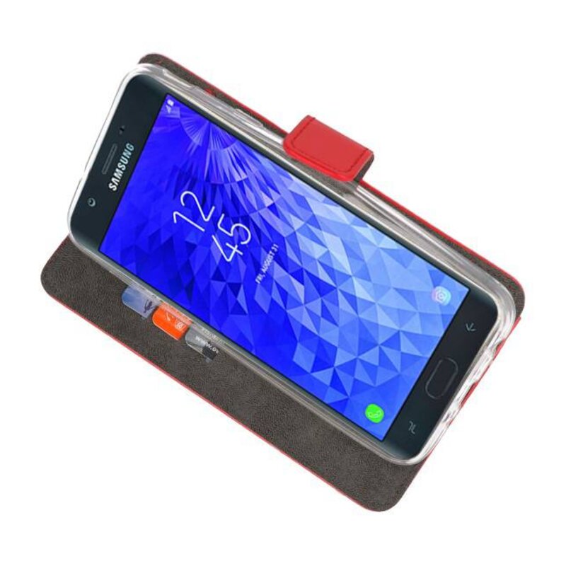 Wallet Cases Case for Galaxy J7 2018 Red
