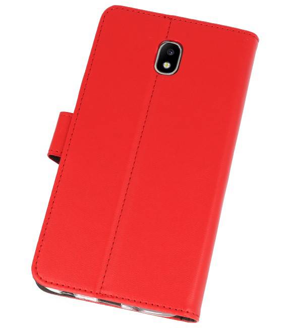 Wallet Cases Hülle für Galaxy J7 2018 Rot