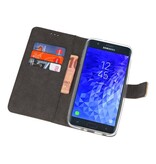 Estuche para estuches Wallet para Galaxy J7 2018 Gold