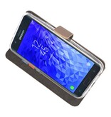 Estuche para estuches Wallet para Galaxy J7 2018 Gold