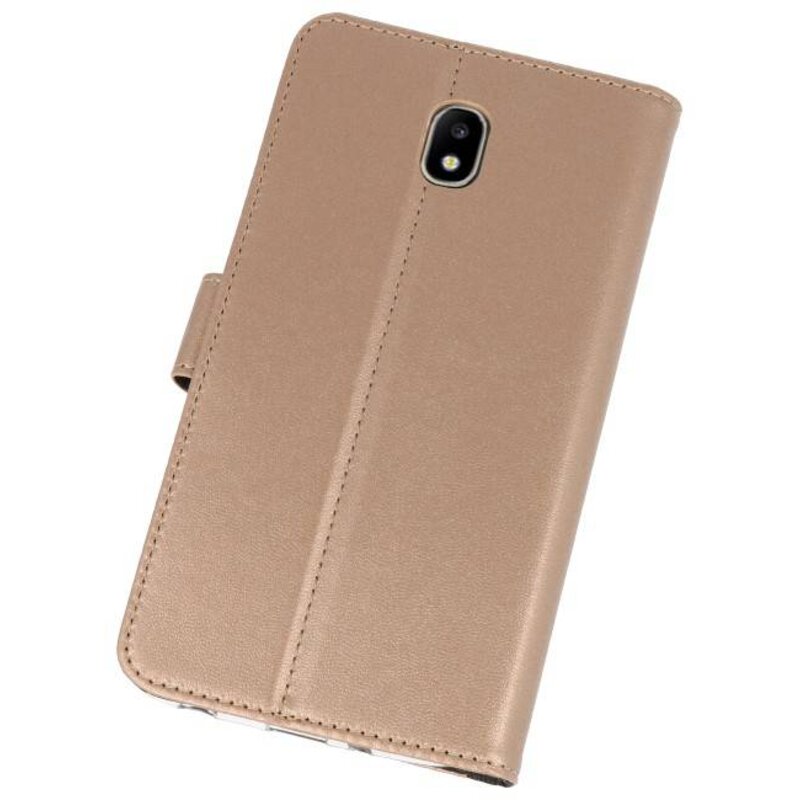 Custodia a Portafoglio per Galaxy J7 2018 Gold