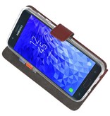 Étui portefeuille pour Galaxy J7 2018 Brown